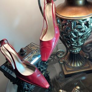 Barely Worn UNISA Red Leather Heels